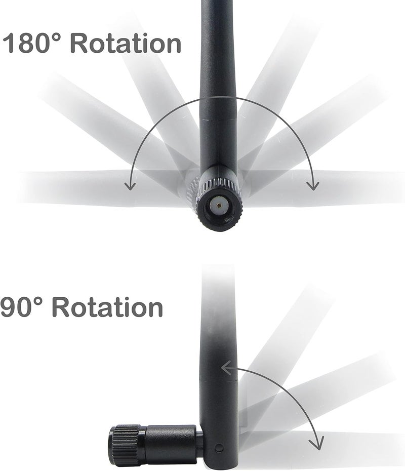 Rydocyee WiFi Antenna PC Bluetooth Antenna, WiFi 6 Dual Band 2.4Ghz 5Ghz 5.8Ghz 3dBi with RP-SMA Male (with No Pin) for Gaming Motherboard, RV Camera, Mini PCIE M.2 Wireless Card, Router -2 Pack - Image 4